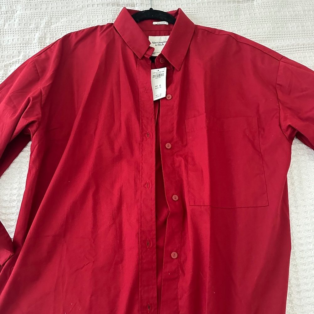 Abercrombie & Fitch Oversized Button-Down Shirt (NWT)